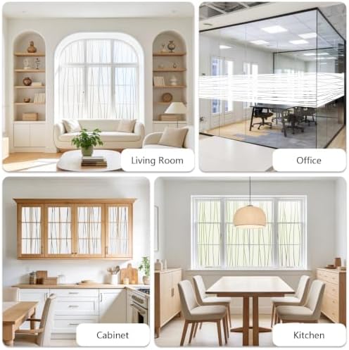 Finnez Window Privacy Film, Frosted Vertical Static Cling, 45.2″ x 78.7″ - Image 7