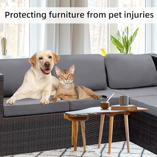 8 Pcs Outdoor Cushion Covers, Patio Sofa Cushion Covers Replacement - Image 5