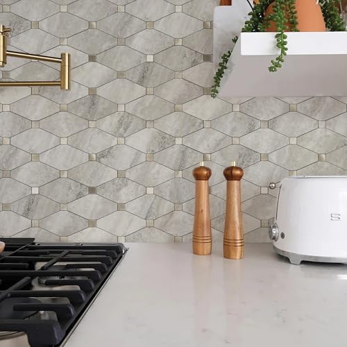 STICKGOO 10 Sheets Peel and Stick Backsplash, Beige - Image 4
