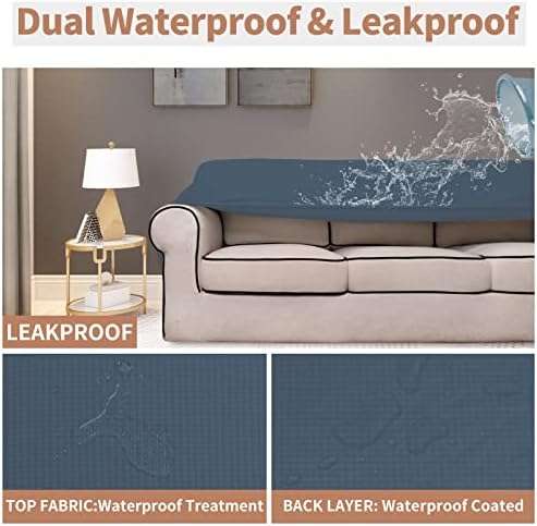 Easy-Going 100% Waterproof Couch Cover, 3 Cushion Couch Slipcover for Sofa - Image 3