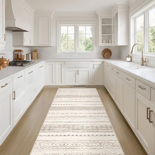 Nakagishi Boho 2x6 Runner Rug Machine Washable Rugs Non Slip Brown by NakagishiAreaRug