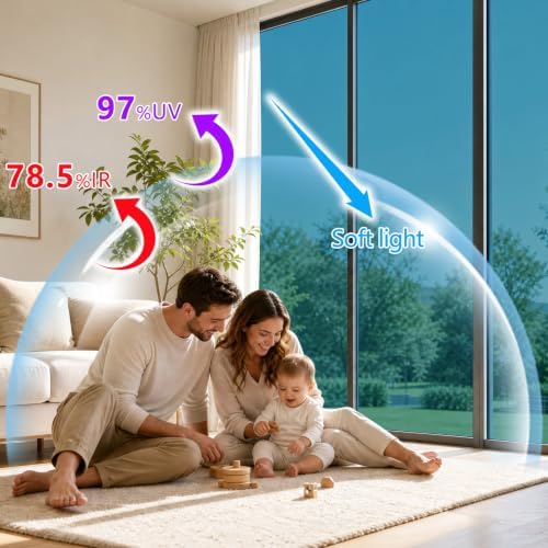 FILMGOO One Way Privacy Window Film Static Cling Mirror Tint 29.5Inx13.1Ft - Image 3