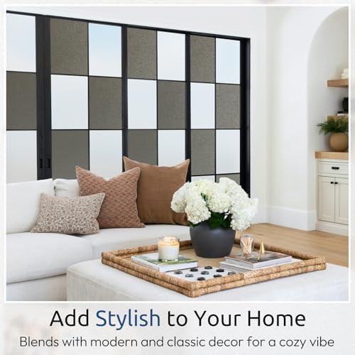 rabbitgoo Static Cling Privacy Film for Glass Windows, Taupe 29.5" x 78.7" - Image 7