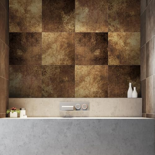 LiveInUrban Flat Metal Wall Panels Rustic Finish for Kitchen- Brass Copper - Image 5