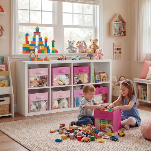 GRANNY SAYS 11x11 Storage Cubes with Clear Window, Pink Gradient, 6-Pack - Image 3