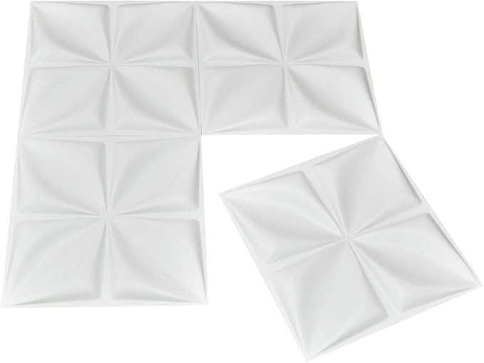 Art3d White 3D Wall Panel PVC Flower Design Cover 3 Sq Meter, for Interior Wall Decor in Living Room, Bedroom, Lobby, Office, Shopping Mall - Image 7