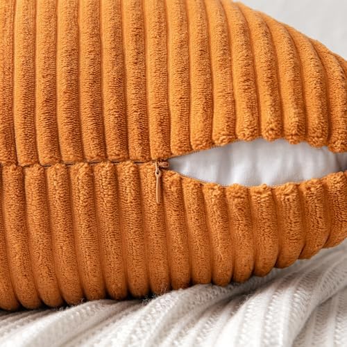 MIULEE Fall Burnt Decorative Throw Pillow Covers for Couch 18x18 Inch - Image 3