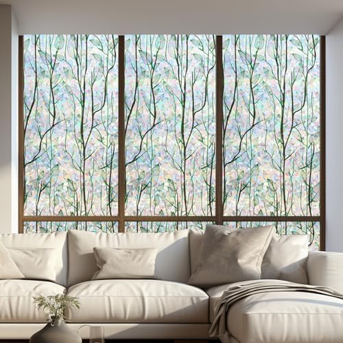 LEMON CLOUD Rainbow Window Privacy Film with Tools, 35.4" x 78.7" - Image 3