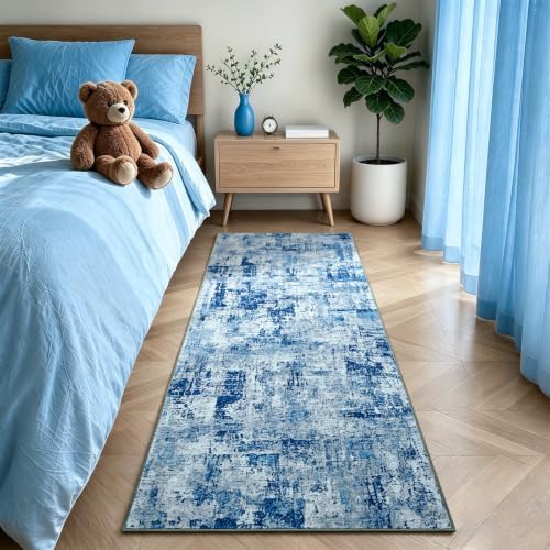 Toneed Washable 2x6 Non-Slip Abstract Runner Rug for Hallway Kitchen - Image 4