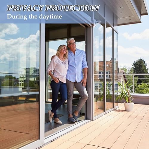 Niviy One Way Window Privacy Film with Installation Tools Window Tint for Home See Out Not in Effect Anti UV Heat Control Glass Door Film for Home Office (Black Silver 23.6" x 236") - Image 5