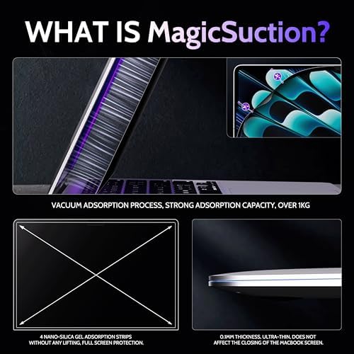 Peslv Nano‑Suction Privacy Screen for MacBook Air 15 Inch - Image 3