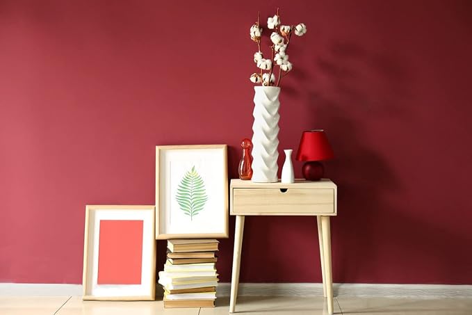 Yasinet Red Wallpaper Red Peel and Stick Wallpaper Rosered Contact Paper for Cabinets Modern Burgundy Waterproof Self Adhesive Removable Wall Paper for Wall Bedroom Bathroom Vinyl 17.7" x118" - Image 8