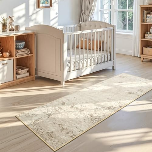 Toneed Washable 2x6 Non-Slip Abstract Runner Rug for Hallway Kitchen - Image 5