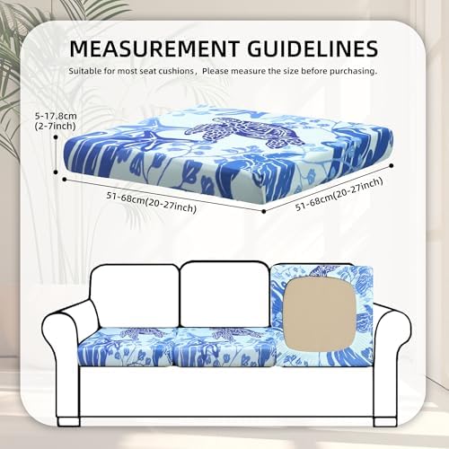 8 Pcs Outdoor Cushion Covers, Patio Sofa Cushion Covers Replacement - Image 2