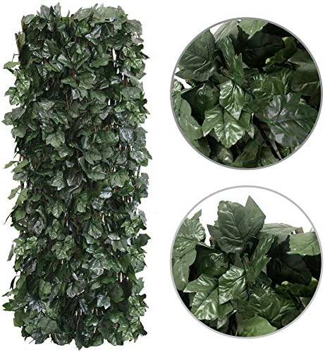 Expandable Fence Privacy Screen for Balcony Patio Outdoor,Decorative Faux Ivy Fencing Panel,Artificial Hedges (Single Sided Leaves)…… - Image 3