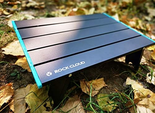 ROCK CLOUD Portable Beach Table Aluminum Ultralight Mini Folding Camping Table, Blue - Image 2