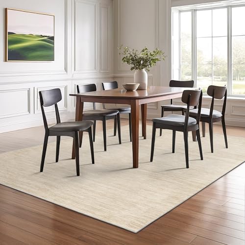 Valenrug Washable Rugs 5x7, Non Slip Large Area Rugs for Living Room, Beige - Image 5
