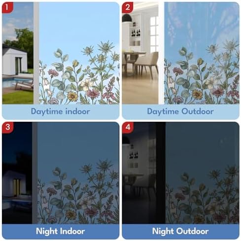 ADD.HERES Stained Glass Window Film, Window Film Decorative, 17.5 x 78.7 in - Image 4