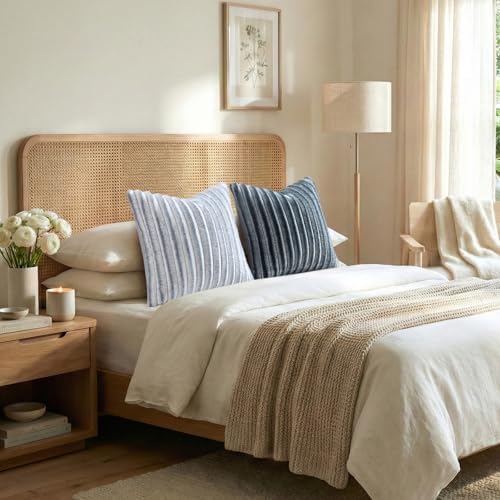 Pallene Faux Fur Decorative Throw Pillow Covers 16x16 Set of 2, Ombre Grey - Image 5