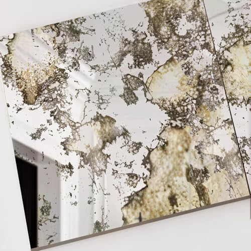 LiveInUrban 12PCS Silver Antique Acrylic Wall Panels for Home Living Room Bedroom, Humidity Wall 11"x11" - Image 4