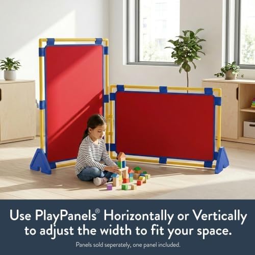 Children's Factory Room Divider 47.5" x 30.5", Red, Rectangle - Image 5