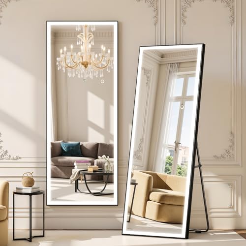Kosmonia 71"x28" Full Length Mirror, Dimmable 3 Color LED Light by Kosmonia
