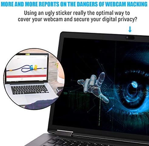Computer Camera Cover Slide, 0.028 Inch Ultra-Thin Camera Blocker for Protect Your Privacy Security, Camera Cover Accessories Fits MacBook Pro & Air, iPhone iPad iMac (Black - 6 Pack) - Image 5