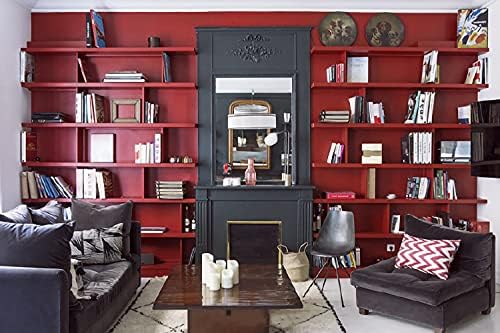 15.7" x 394" Red Peel and Stick Wallpaper - Matte Red Contact Paper for Cabinets and Countertops - Image 4