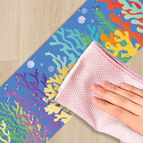 Coral Bulletin Board Borders 196.9 x 3.9 Inch, Under The Sea Borders Peel and Stick Ocean Theme PVC Decorative Die Cut Trim Sticker Roll for Summer Home Office Mirror Window Door Decoration - Image 3