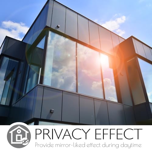 HIDBEA One Way Privacy Window Film,Heat Blocking, Gray,17.5in x 6.5ft - Image 6
