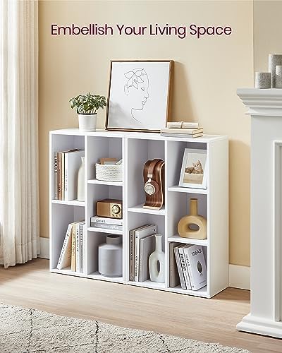 VASAGLE Set of 2 Bookshelves, 5 Cubes, 19.7 x 9.4 x 31.5 Inches - Image 5