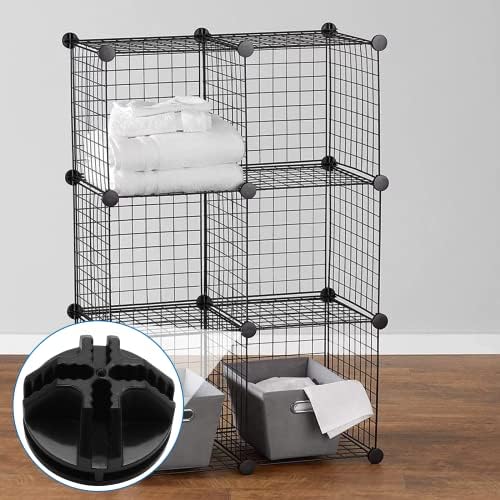 Litoexpe 36 Pcs Black Wire Cube Plastic Connectors - Image 5