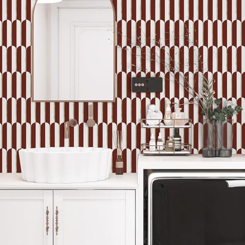 Vamos Tile Peel and Stick Backsplash Seamless Tile,Fish Scale,Matt,10-Sheet - Image 4