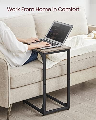 VASAGLE C-Shaped End Table Set of 2, Small Sofa Side Table with Metal Frame - Image 4