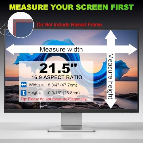 2 Pack Privacy Screen for 21.5 Inch 16:9 (47.7x26.8cm) computer Monitor - Image 4