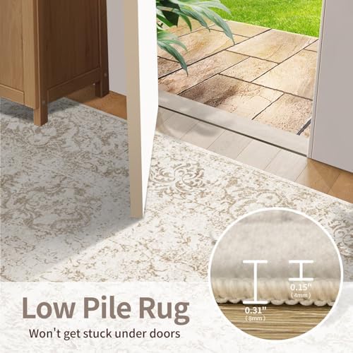Rugxara 10x14 Washable Area Rug for Living Room, Extra Large,Vintage Boho - Image 6