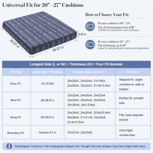 12Pcs Patio Cushion Covers Stretch Outdoor Furniture Protector Slipcovers - Image 3