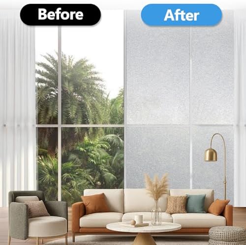 Frosted Glass Window Film with 4 Tools,Pure 17.5"x78.7" - Image 5