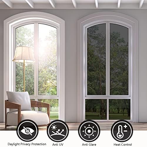 KESPEN One Way Window Privacy Film See Out Not in, Black, 29.5InX 78In - Image 7