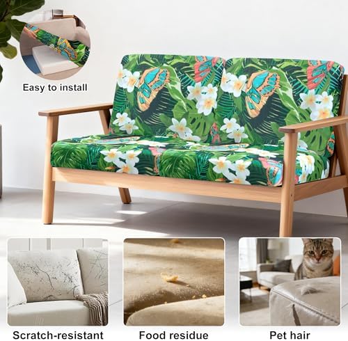 4 Pcs Outdoor Cushion Covers, Patio Sofa Cushion Covers Replacement - Image 4
