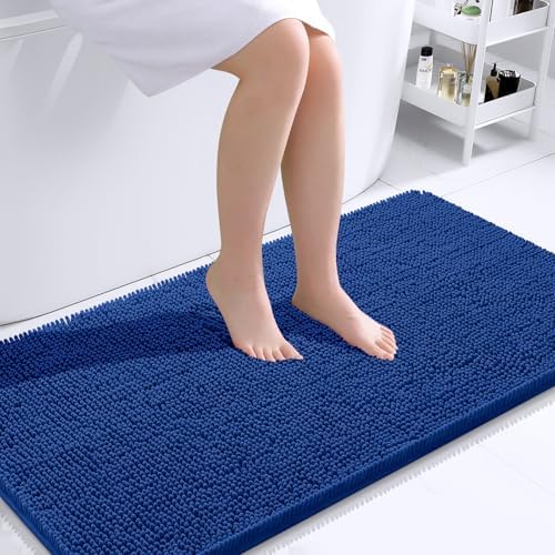 OLANLY Bathroom Runner Rugs 40x24, Extra Soft Absorbent Chenille Bath Rugs by OLANLY