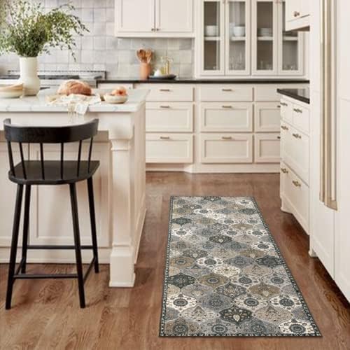Lahome Moroccan Kitchen Runner Rug, 2'5''x8' Soft Washable Runner Non Slip - Image 4