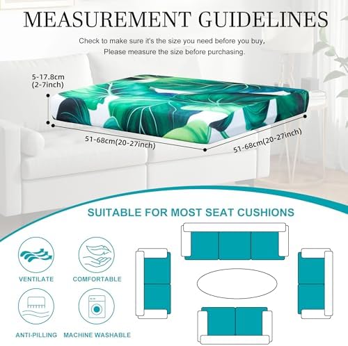12 Pcs Outdoor Cushion Covers, Patio Sofa Cushion Covers Replacement - Image 2