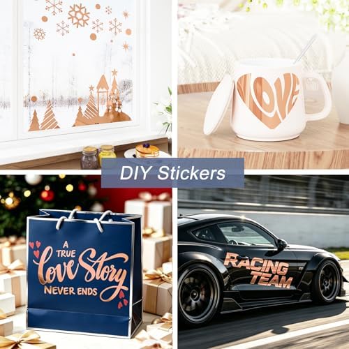 WESTICK Glossy Brown Mirror Wallpaper Peel and Stick Copper Gold Vinyl Roll Self Adhesive Mirror Stickers for Walls Flexible DIY Mirrored Paper for Countertops Cabinets Appliance Non Glass 15.8" x 80" - Image 2
