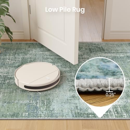 Valenrug Washable Rugs 5x7, Abstract Area Rugs for Living Room, Sage Green - Image 7