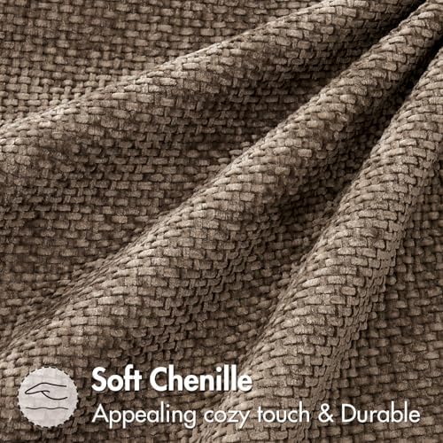 MIULEE Decorative Couch Throw Pillow Covers 22x22 Inch Brown 2 Pack - Image 6