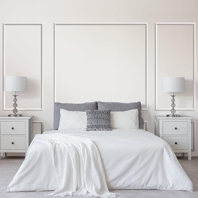 Pangda Peel and Stick Wall Molding Kit 3D Wainscoting Panel | Wall Molding Kit, Premade Accent, Molding Wainscoting Panel for Interior, Wall Moulding Decor, Ready to Assemble Panel - Image 5
