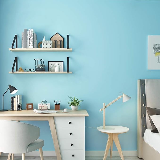 118"x17.7" Teal Peel and Stick Wallpaper Solid Color Teal Contact Paper Self-Adhesive Removable Wallpaper for Wall Covering Cabinet Countertop Vinyl Roll - Image 2