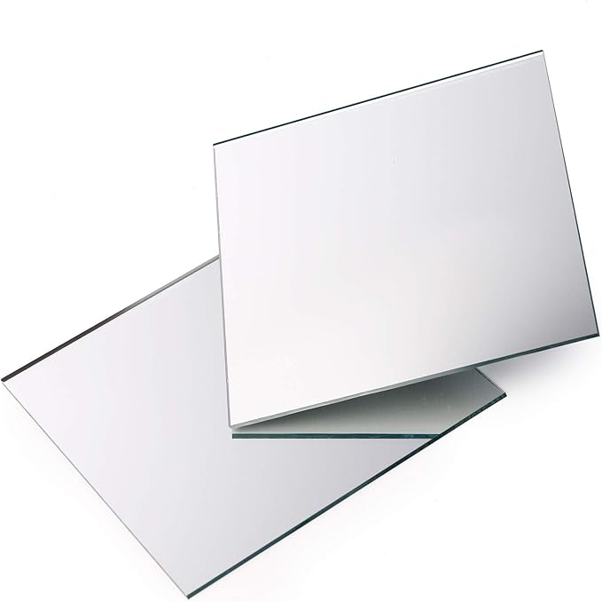 50 Pack Square Glass Mirror Tiles, 4x4 Inch Small Decorative Glass Mirror Squares Bulk for Table Centerpieces, Crafts, Wall, Mosaics, DIY Home Projects, Decorations - Image 4