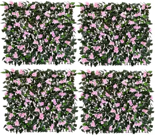 Expandable Fence Privacy Screen for Balcony Patio Outdoor,Decorative Faux Ivy Fencing Panel,Artificial Hedges by Unknown